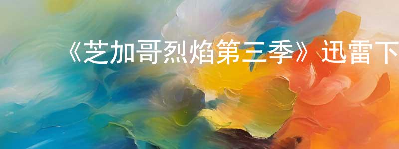 陈国钧的动漫综艺大全,《芝加哥烈焰第三季》迅雷下载/在线观看-犯罪历史-美剧天堂